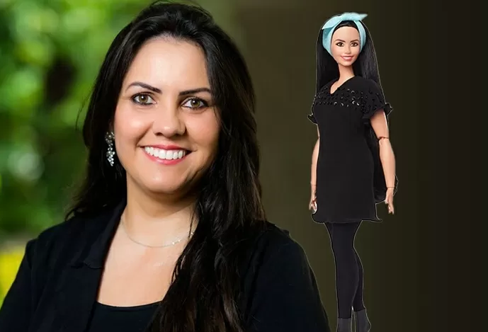 Professora brasileira que trabalha com inclusão ‘vira’ boneca Barbie
